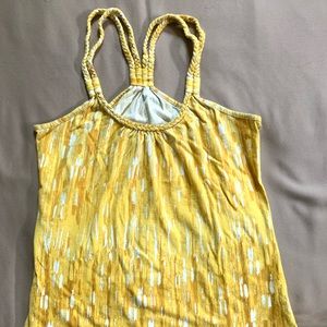 Yellow Racerback Tank Top Size Small